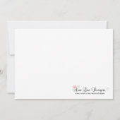 5x7 Paarse Baby shower Uitnodiging (Achterkant)