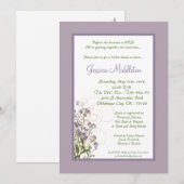 5x7 Paarse Iris Flower Bridal Shower-uitnodiging Kaart (Voorkant / Achterkant)