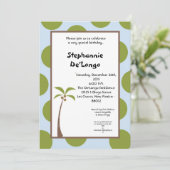 5x7 Palm Tree-uitnodiging Kaart (Staand voorkant)