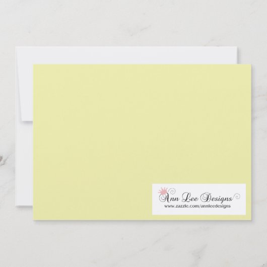 5x7 Peony Flower Sweet 16 Verjaardag Uitnodiging (Achterkant)