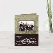 5x7 persoonlijke FOLDING FOTO-kerstkaart Feestdagen Kaart (Voorkant)