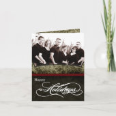 5x7 persoonlijke FOLDING FOTO-kerstkaart Feestdagen Kaart (Voorkant)