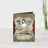 5x7 persoonlijke FOLDING FOTO-kerstkaart Feestdagen Kaart (Voorkant)