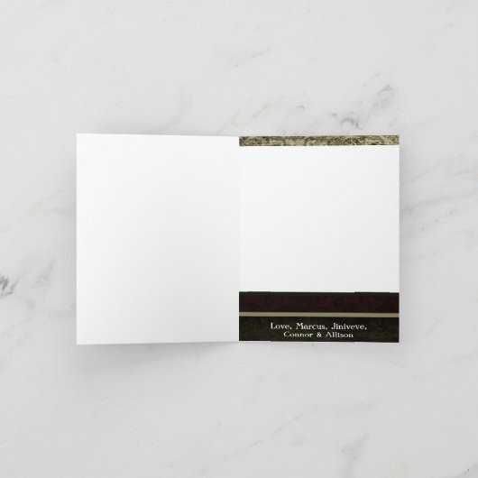 5x7 persoonlijke FOLDING FOTO-kerstkaart Feestdagen Kaart (Binnen)