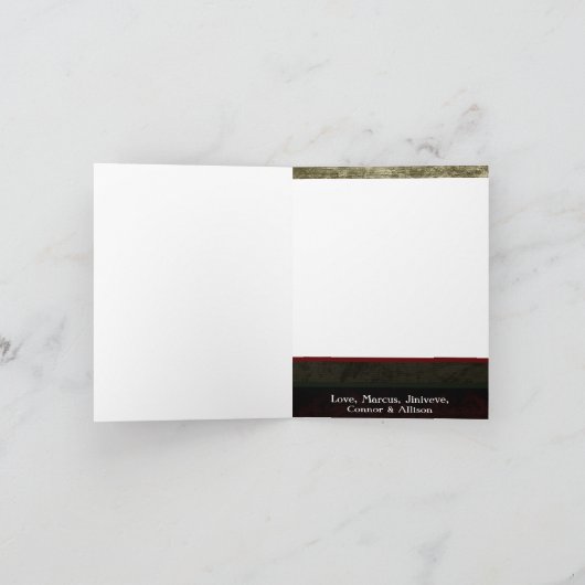 5x7 persoonlijke FOLDING FOTO-kerstkaart Feestdagen Kaart (Binnen)