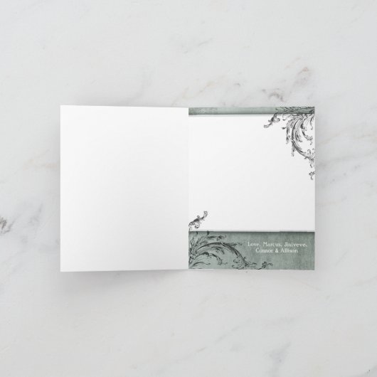 5x7 persoonlijke FOLDING FOTO-kerstkaart Feestdagen Kaart (Binnen)