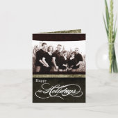 5x7 persoonlijke FOLDING FOTO-kerstkaart Feestdagen Kaart (Voorkant)