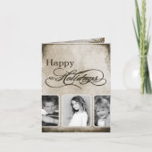 5x7 persoonlijke FOLDING FOTO-kerstkaart Feestdagen Kaart (Voorkant)