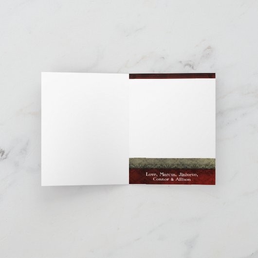 5x7 persoonlijke FOLDING FOTO-kerstkaart Feestdagen Kaart (Binnen)