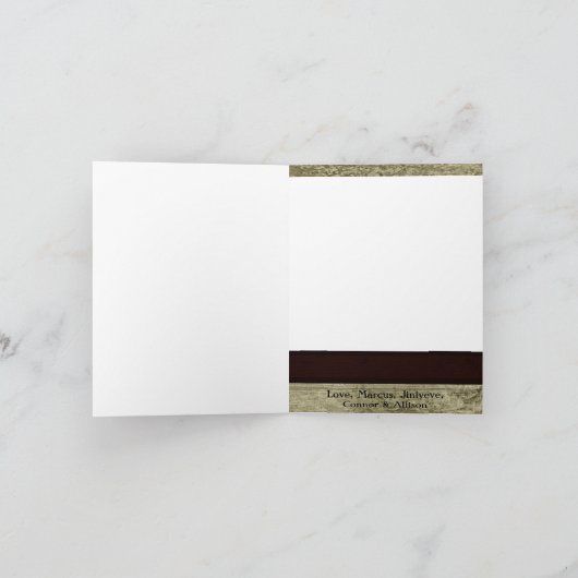 5x7 persoonlijke FOLDING FOTO-kerstkaart Feestdagen Kaart (Binnen)