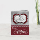 5x7 persoonlijke FOLDING FOTO-kerstkaart Feestdagen Kaart (Voorkant)