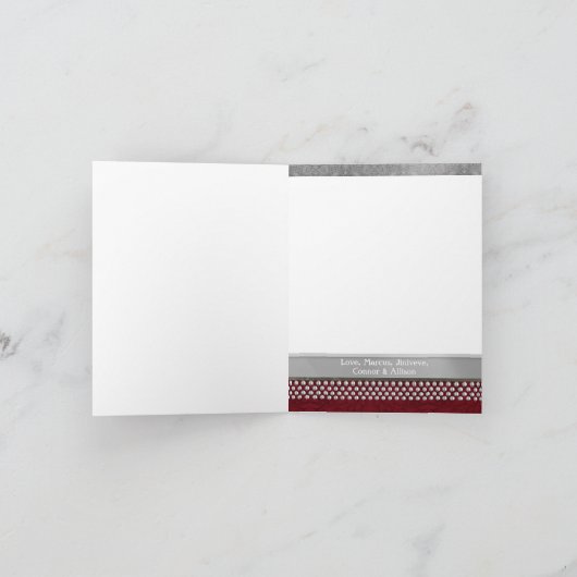 5x7 persoonlijke FOLDING FOTO-kerstkaart Feestdagen Kaart (Binnen)