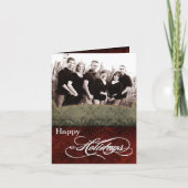 5x7 persoonlijke FOLDING FOTO-kerstkaart Feestdagen Kaart (Voorkant)