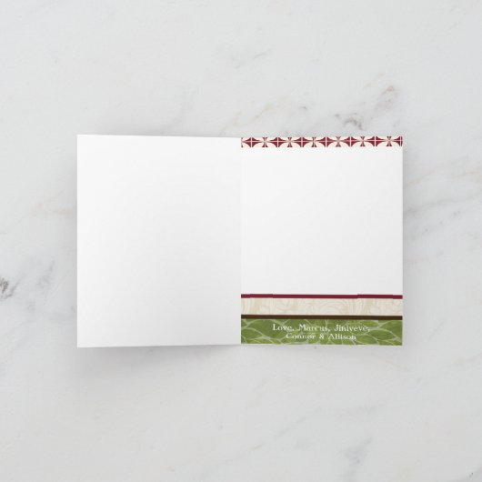 5x7 persoonlijke FOLDING FOTO-Wenskaart Feestdagen Kaart (Binnen)