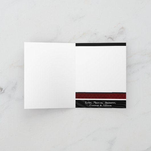 5x7 persoonlijke FOLDING FOTO-Wenskaart Feestdagen Kaart (Binnen)