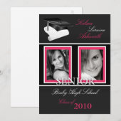 5x7 Pet & Diploma Aankondiging Afstuderen foto's (Voorkant / Achterkant)