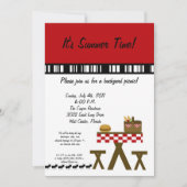 5x7 picknick Zomer Barbecue Party Uitnodiging (Voorkant)