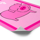 5X7 Pig Barn Yard Girls Wall Art Poster (Hoek)