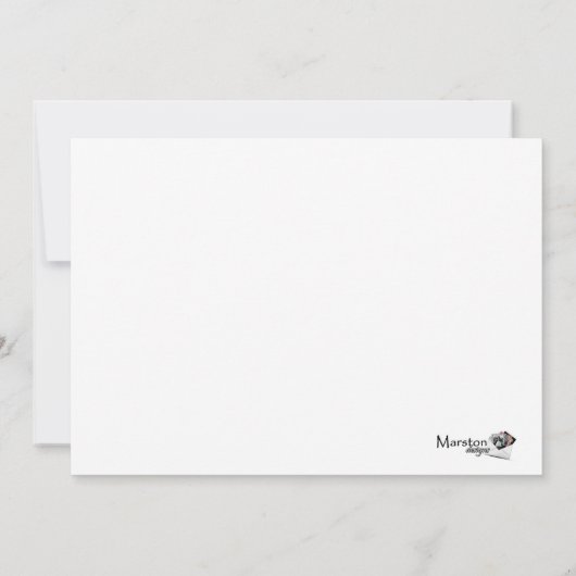 5x7 platte aanpasbare uitnodiging template (Achterkant)