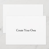 5x7 platte aanpasbare uitnodiging template (Voorkant / Achterkant)