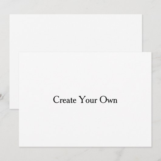 5x7 platte aanpasbare uitnodiging template (Voorkant / Achterkant)