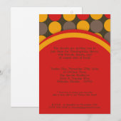 5x7 Polka Dot Thanksgiving Diner Uitnodiging (Voorkant / Achterkant)