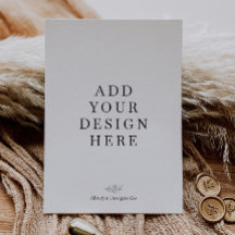 5x7" Portret Uitnodigingsdrukwerk