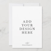 5x7" Portret Vakantie Kaart Printing (Voorkant)