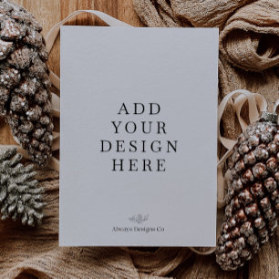 5x7" Portret Vakantie Kaart Printing