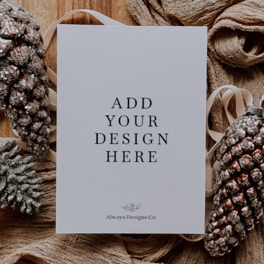 5x7" Portret Vakantie Kaart Printing