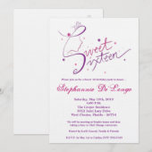 5x7 Prinses Meisje Sweet 16 Verjaardag Uitnodiging (Voorkant / Achterkant)