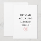 5x7 Printen Uitnodigingskaart Kaart (Voorkant / Achterkant)