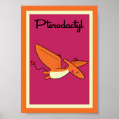 5X7 Pterodactyl Dinosauriurus Wall Art Poster (Voorkant)