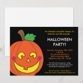 5x7 Pumpkin Jack O Lantern Halloween Uitnodiging (Voorkant / Achterkant)