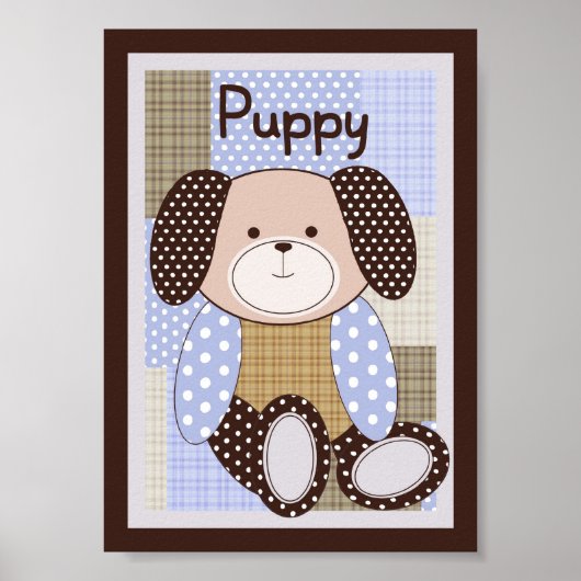 5x7 "Puppy" Graham Crackers Baby Beddengoed Wall A Poster (Voorkant)