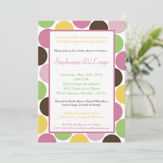 5x7 Queen of Oerwoud Safari Baby shower Uitnodigin Kaart (Staand voorkant)