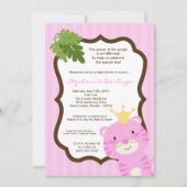 5x7 Queen of the Oerwoud Baby shower Invitation Kaart (Voorkant)