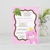 5x7 Queen of the Oerwoud Baby shower Invitation Kaart (Staand voorkant)