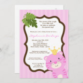 5x7 Queen of the Oerwoud Baby shower Invitation Kaart (Voorkant / Achterkant)