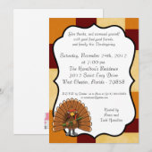 5x7 Rambo Turkey Thanksgiving Invitation Kaart (Voorkant / Achterkant)