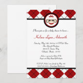 5x7 Red Arg Sock Monkey Speelgoed Uitnodiging (Voorkant / Achterkant)