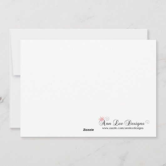 5x7 Red Box Damask FOTO-kerstkaart Feestdagenkaart (Achterkant)