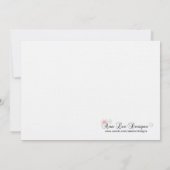 5x7 Red Masquerade met Kerstmis XMAS Ball Invitati Kaart (Achterkant)