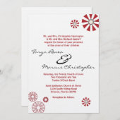 5x7 Retro Disc Bloem Linnen Huwelijksuitnodiging Kaart (Voorkant / Achterkant)