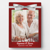 5x7 Robijn 40e Huwelijksverjaardag Foto Fotoplaat (voorkant)