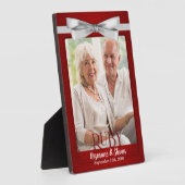 5x7 Robijn 40e huwelijksverjaardag Foto Fotoplaat (Zijkant)