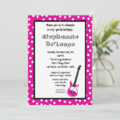 5x7 Rockstar uitnodiging (Staand voorkant)