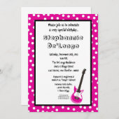 5x7 Rockstar uitnodiging (Voorkant / Achterkant)