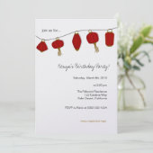 5x7 Rode Chinese lantaarns Kaart (Staand voorkant)