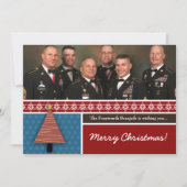 5x7 Rode Kerstboom FOTO Kerst Kaart (Voorkant)